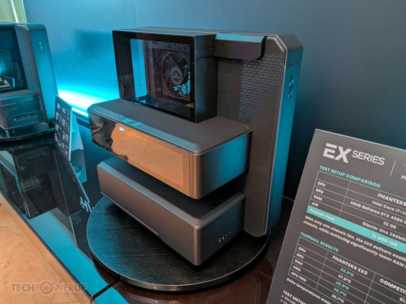 Phanteks a prezentat o gamă largă de carcase, ventilatoare și surse de alimentare la Computex 2026