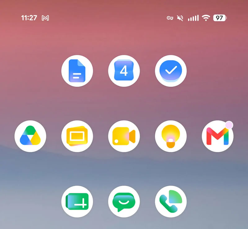 Google a actualizat pictogramele aplicațiilor Workspace sub tema „Era Gemini”.
