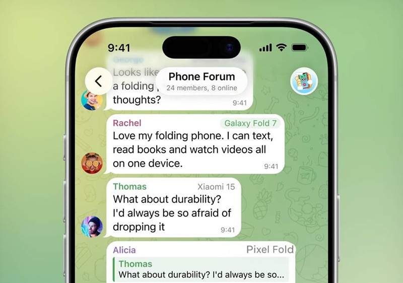 Telegram a actualizat la versiunea 12.5: acum există etichete pentru utilizatori în conversații, trimiterea mesajelor este interzisă și au fost adăugate stickere din fotografii