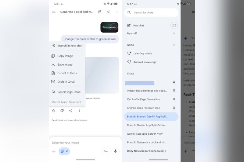 Google Gemini va lansa separarea dialogurilor — ca în ChatGPT