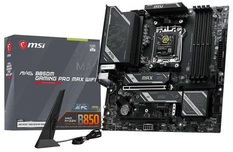 MSI a lansat placa de bază bugetară MAG B850M Gaming Pro Max WIFI cu noi opțiuni de overclock și suport pentru PCIe 5.0 x16