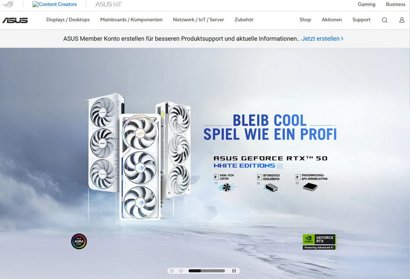 Portalul german nou Asus funcționează din nou: descărcarea driverelor și a BIOS-ului este restabilită, însă fără suport pentru laptopuri și calculatoare de birou