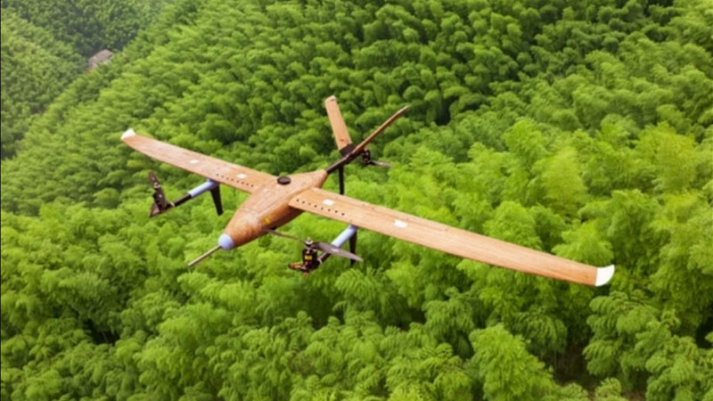 Primele drone de bambus din lume au apărut în China, acum planifică să lanseze sateliți