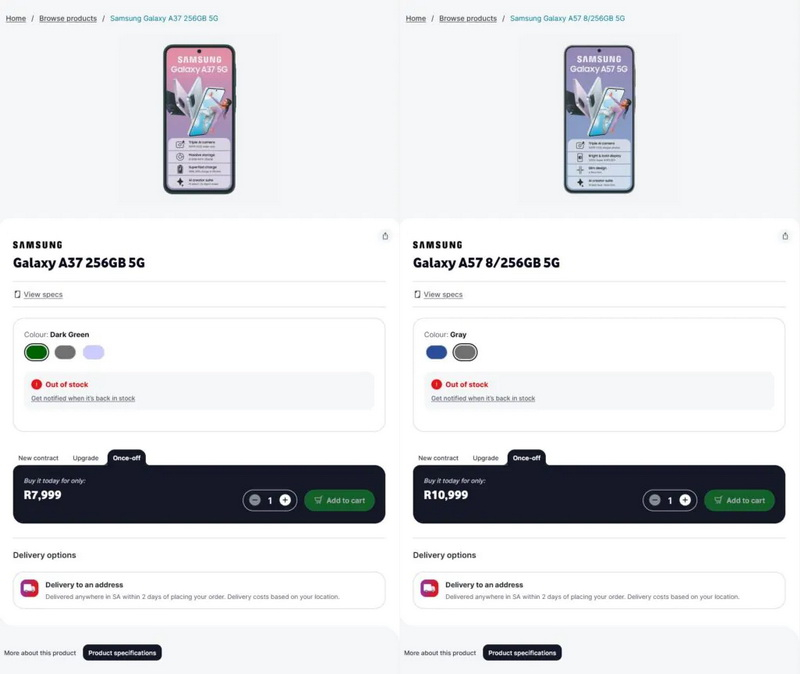 Samsung va prezenta în curând modelele Galaxy A57 și Galaxy A37 – detaliile caracteristicilor au fost dezvăluite într-o scurgere.