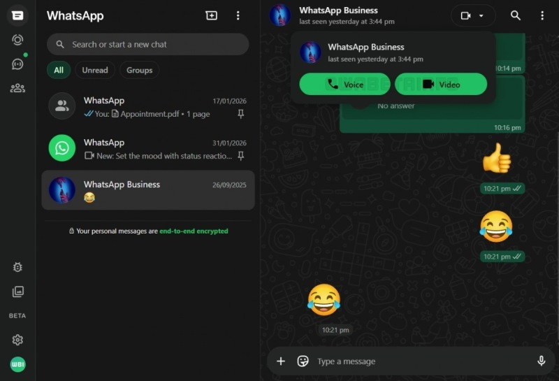 Versiunile web ale WhatsApp vor permite apeluri vocale și video după 11 ani de la lansare.
