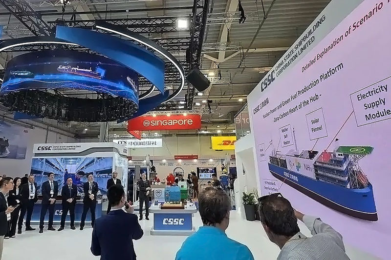 China a creat o insulă plutitoare cu energie nucleară, turbine eoliene și hidrogen pentru viitorul transportului maritim