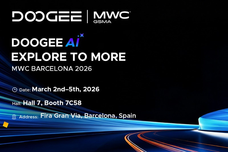 Doogee va prezenta la MWC 2026 gadgeturi inteligente, un smartphone protejat și Visible AI.