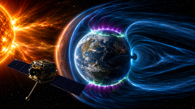 Observatorul european‑chinez a capturat pentru prima dată întreaga magnetosferă a Pământului în spațiu.