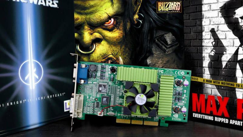 Nvidia GeForce 3 sărbătorește aniversarea de 25 de ani – prima serie de plăci video cu shaderi programabili încorporati.