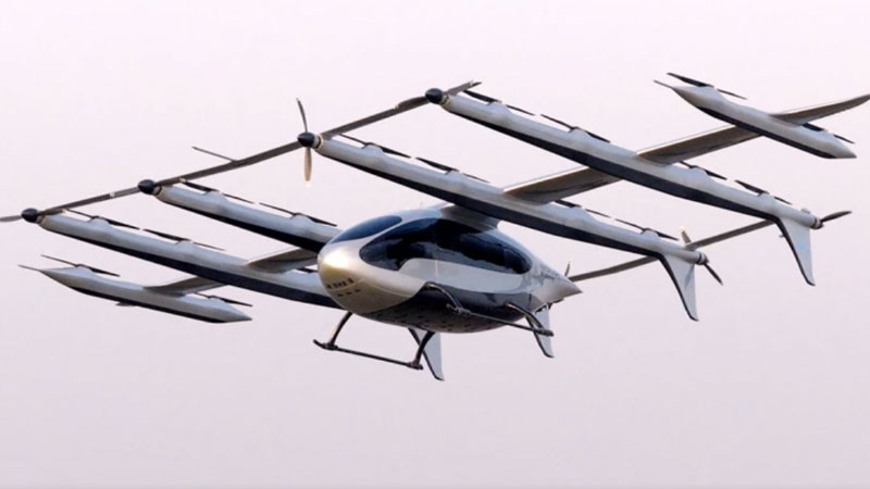 China a lansat în aer cea mai mare „mașină de transport pe traseu zburătoare” – eVTOL pentru 10 pasageri cu 28 motoare.