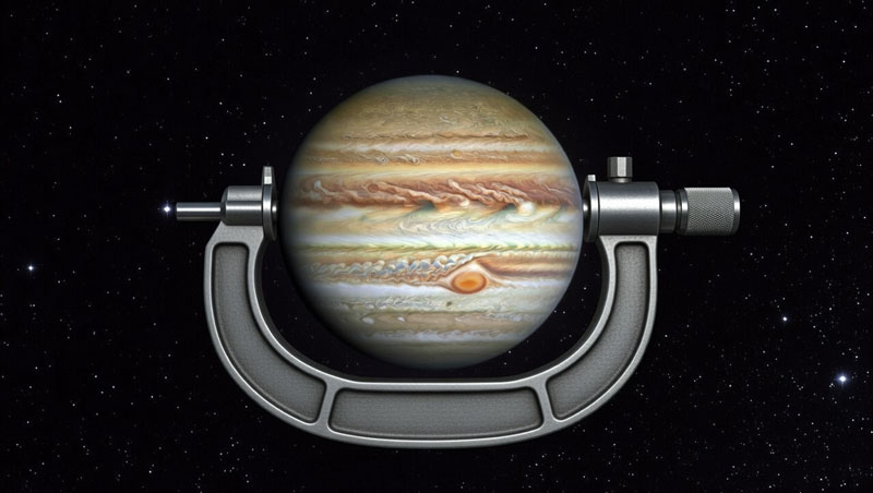 Juno a precizat dimensiunile reale ale gigantului și acum este clar cât de mult s-a „răușit” Jupiter.