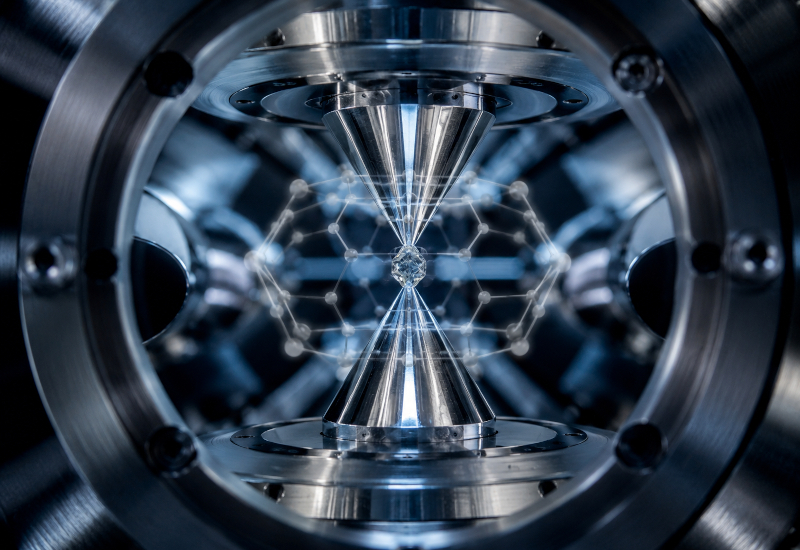 Cercetătorii chinezi au amestecat sute de nanodiamante în vid și au descoperit cauza pierderii durității lor