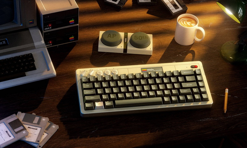 Tastatura mecanică în stil retro 8BitDo Retro 68 AP50 costă 500 de dolari și este inspirată de Apple II
