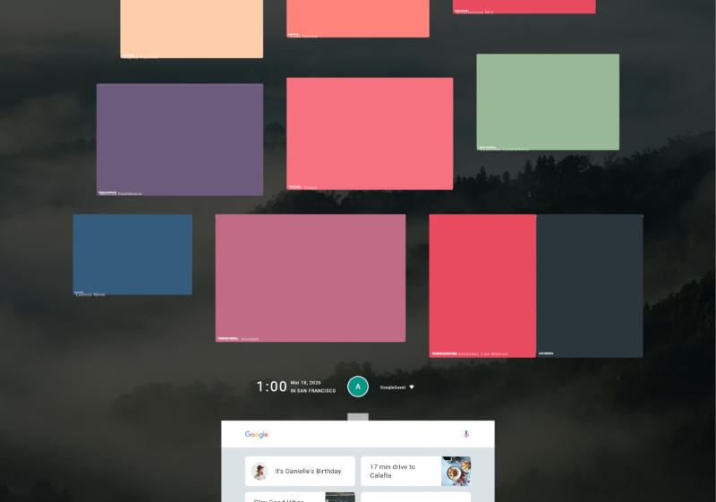 Interfața fostei sistem de operare promițătoare Google Fuchsia este integrată în browser.