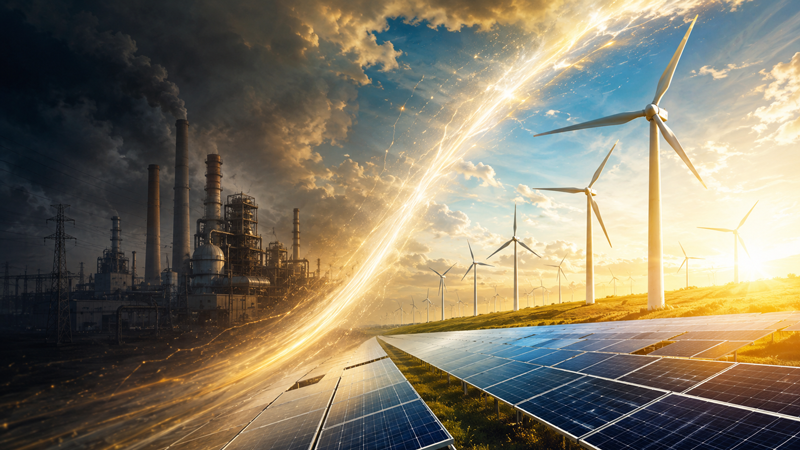 Instanțele solare și eoliene au depășit pentru prima dată cele cu gaz în producția de electricitate