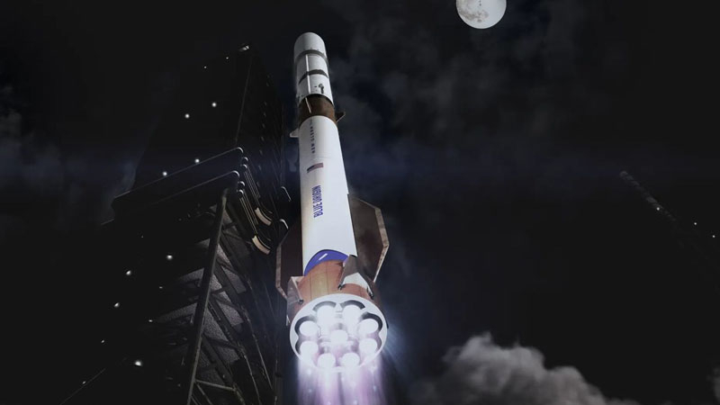 Blue Origin intenționează să lanseze anual 100 de rachete grele New Glenn pentru a depăși SpaceX.