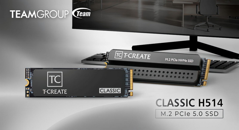TeamGroup a lansat SSD T‑Create Classic H514 PCIe 5.0, proiectat pentru sarcini locale de inteligență artificială: capacitate până la 4 TB și viteză de citire de până la 14 200 MB/s
