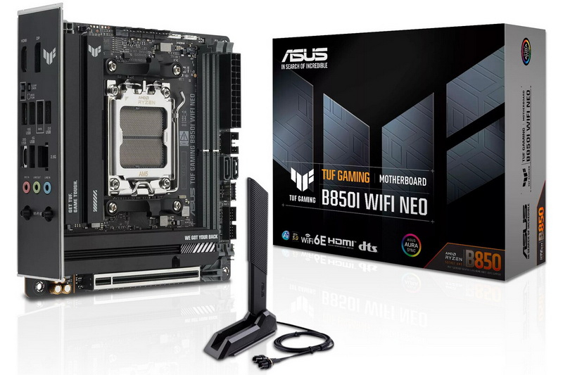 Asus a lansat prima placă mini‑ITX din seria TUF – modelul TUF Gaming B850I WIFI Neo pentru procesoarele Ryzen